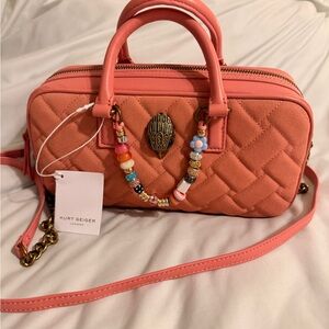 Kurt Geiger Coral Quilted Crossbody Bag